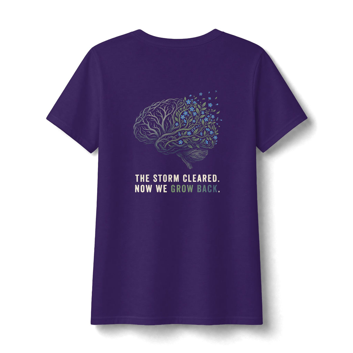 The Storm Cleared V Neck| Post-Stroke Depression & Neuroplasticity V Neck
