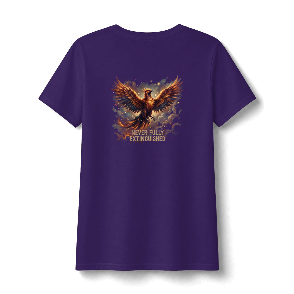 Never Fully Extinguished Phoenix Mental Health Women's V-Neck