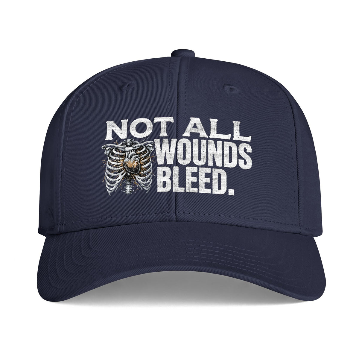 "Not All Wounds Bleed" Ribcage Mental Health Awareness Cap