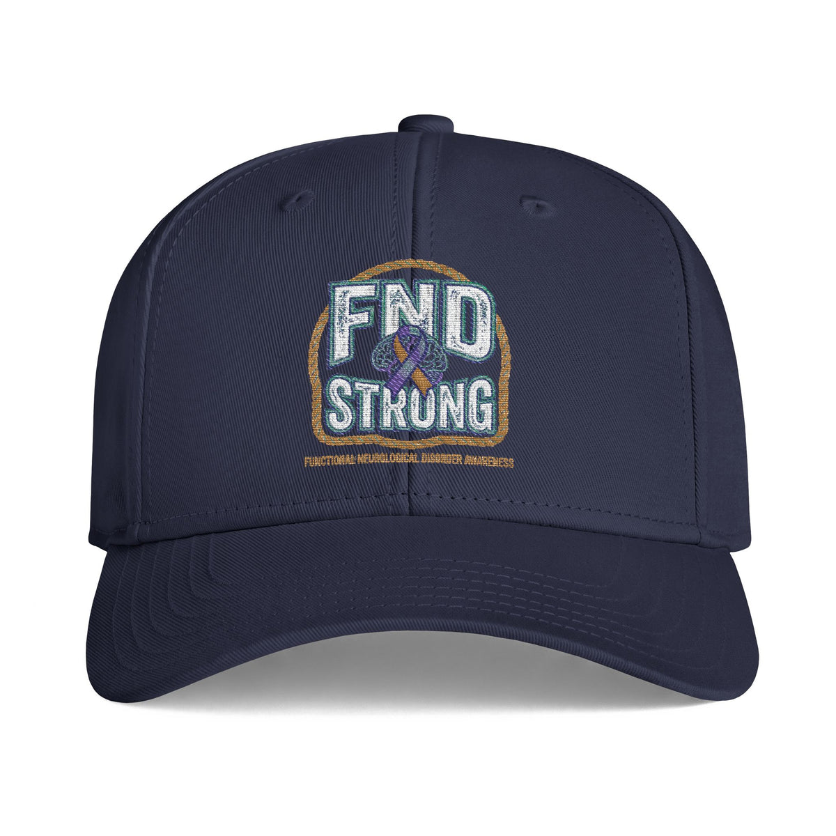 FND Strong Embroidered Cap – FND Awareness Ribbon Icon Hat