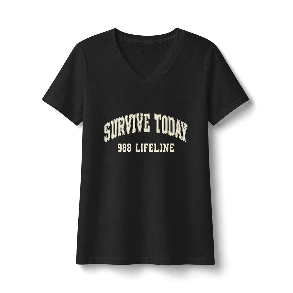 Survive Today 988 Lifeline V-Neck/Suicide Awareness