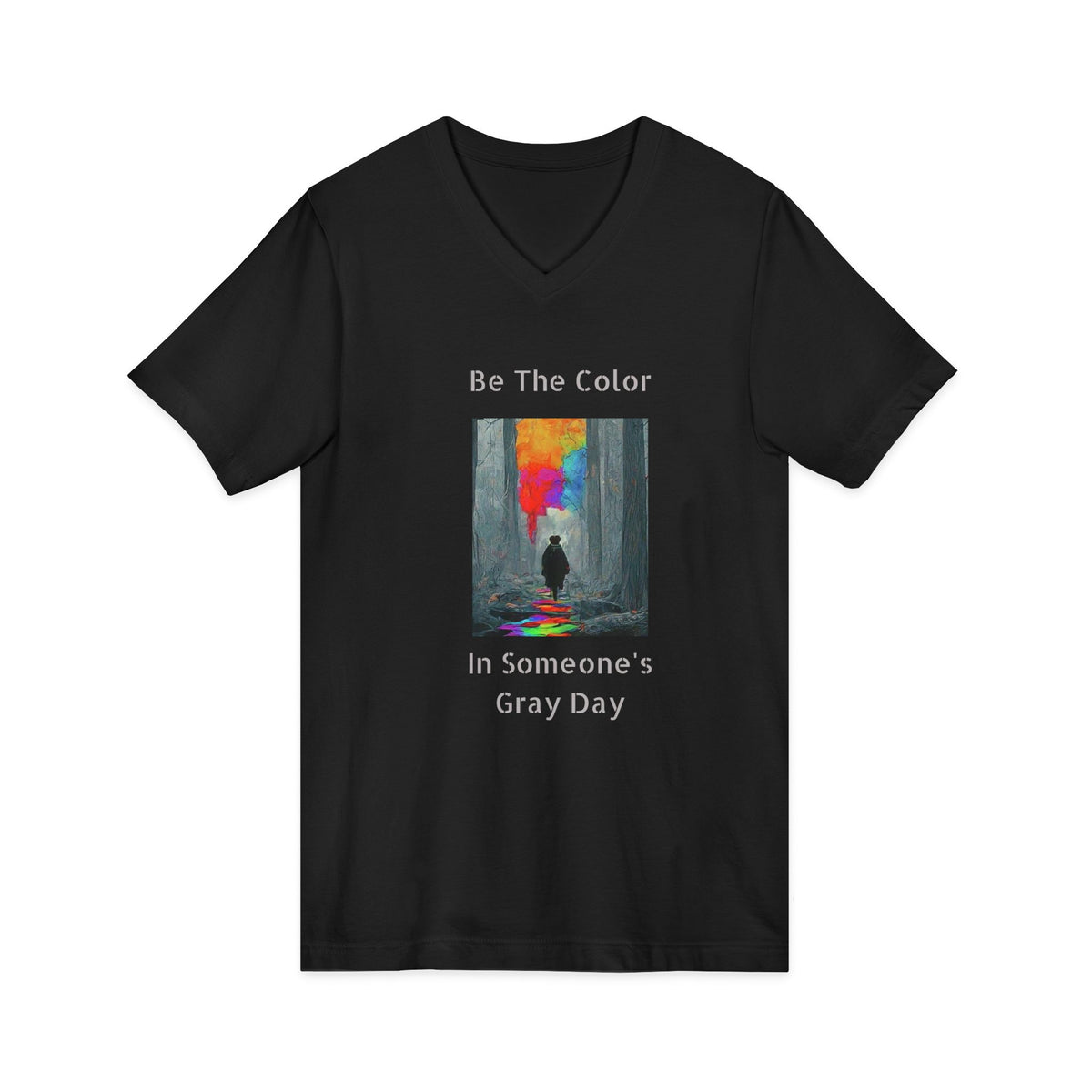 Unisex Be the Color V-Neck Tee