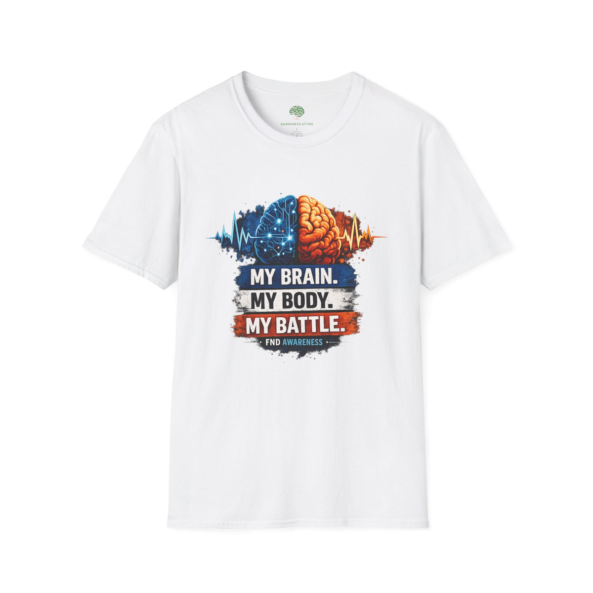 Brain Battle T-Shirt — “My Brain. My Body. My Battle.” Mental Health Awareness Tee
