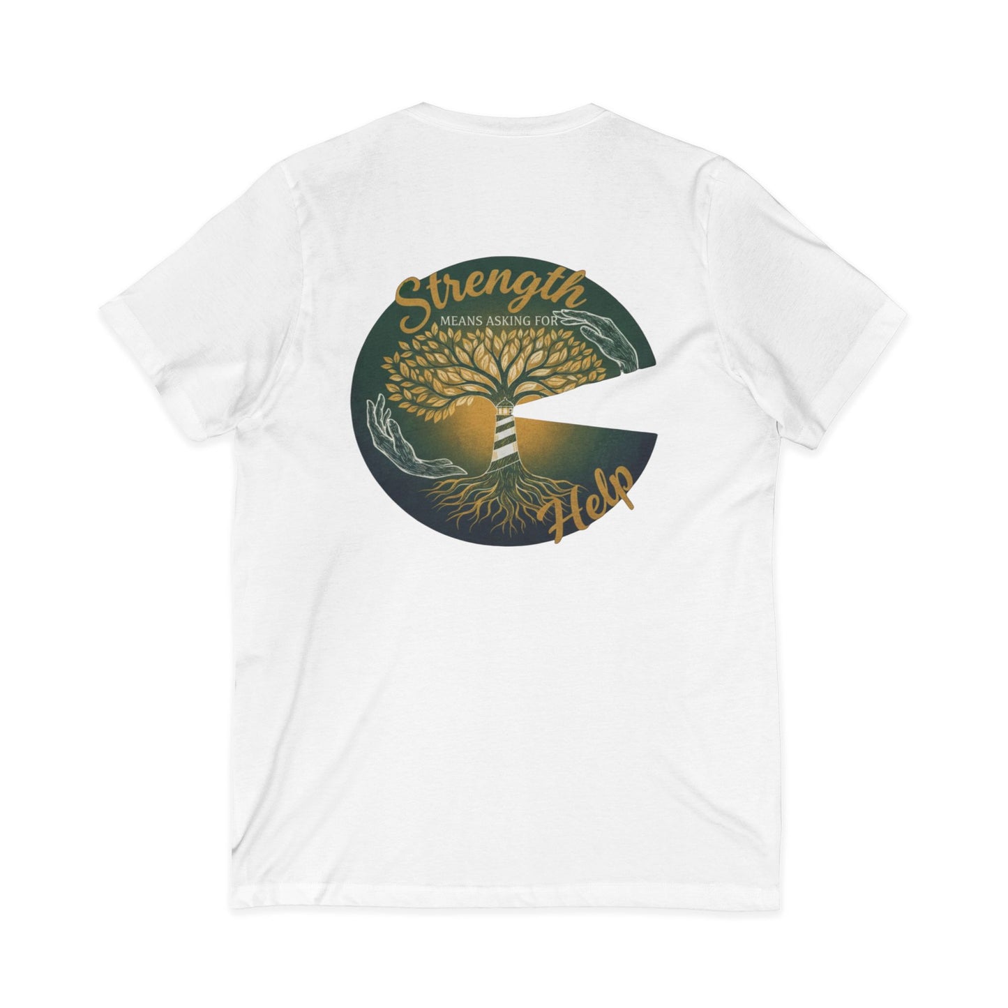 Strength Means Asking For Help V Neck