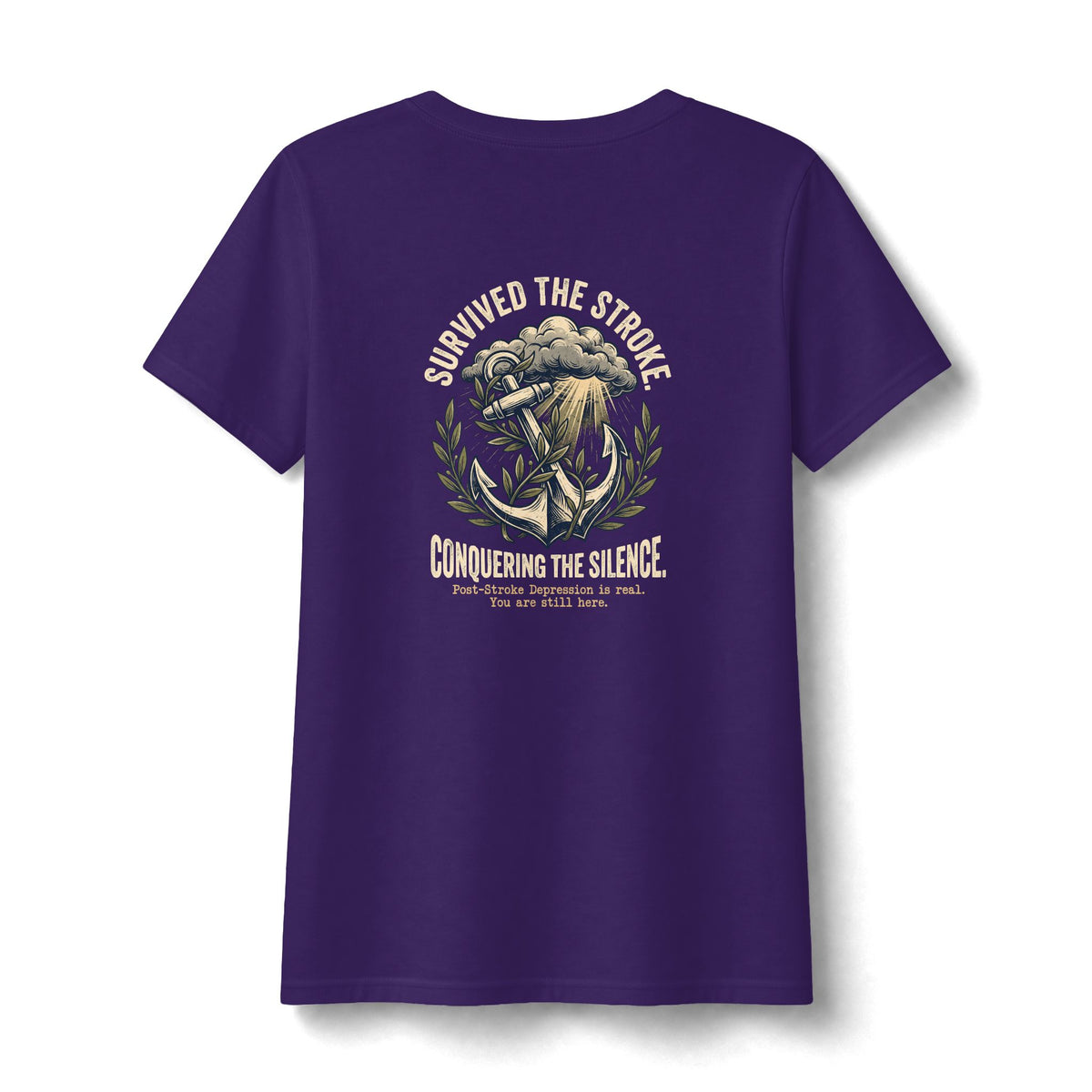 Survived The Stroke V Neck | Post-Stroke Depression & Recovery V Neck