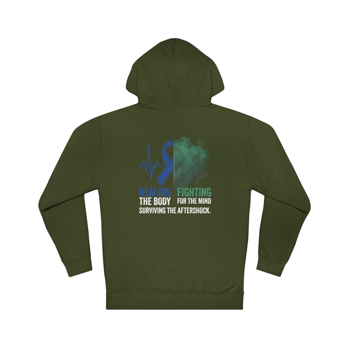 Surviving The Aftershock Hoodie | Post-Stroke Depression & Recovery Heavyweight Hoodie
