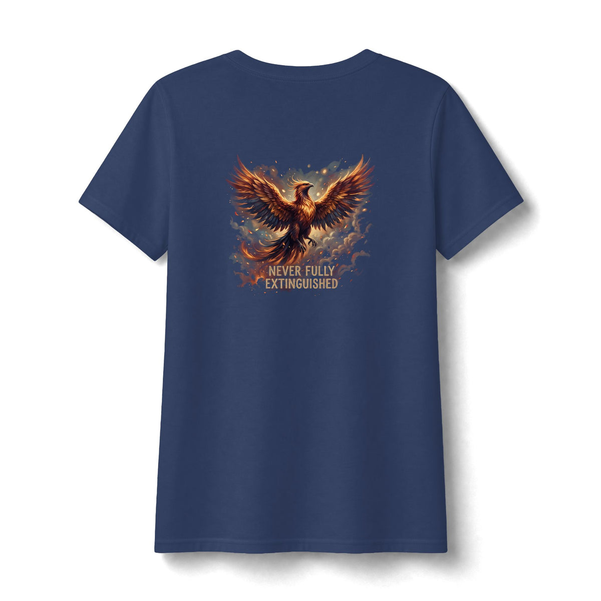 Never Fully Extinguished Phoenix Mental Health Women's V-Neck