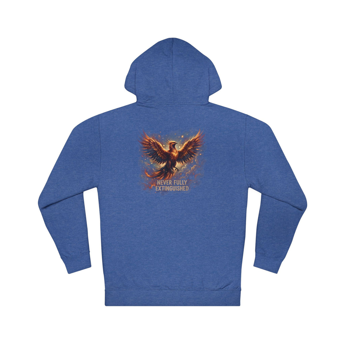 Phoenix Rising Never Full Extinguished Inspirational Mental Health Hoodie