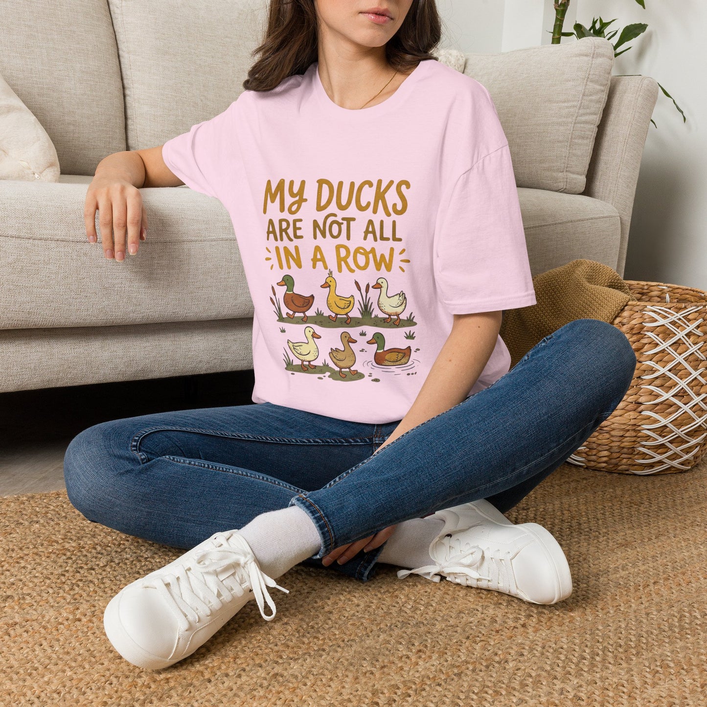“My Ducks Are Not All In A Row” Cute Duck Graphic Tee