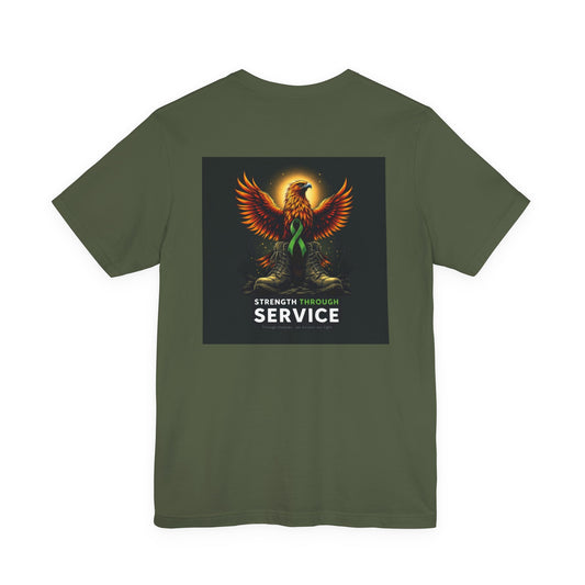 Strength Through Service Veteran Mental Health Tee.