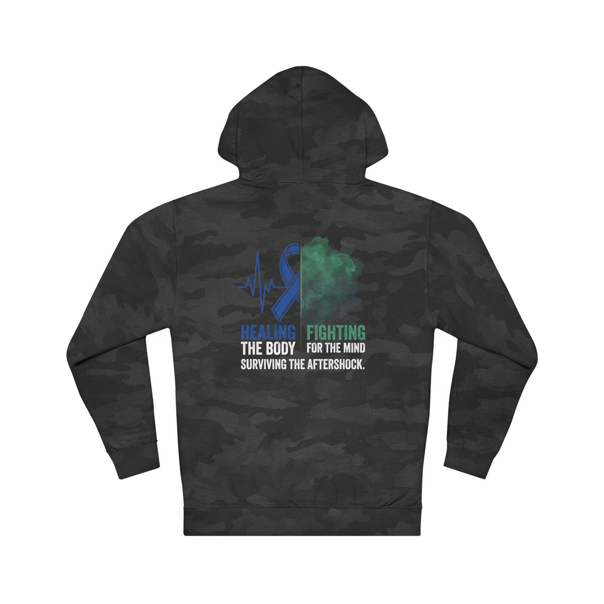 Surviving The Aftershock Hoodie | Post-Stroke Depression & Recovery Heavyweight Hoodie
