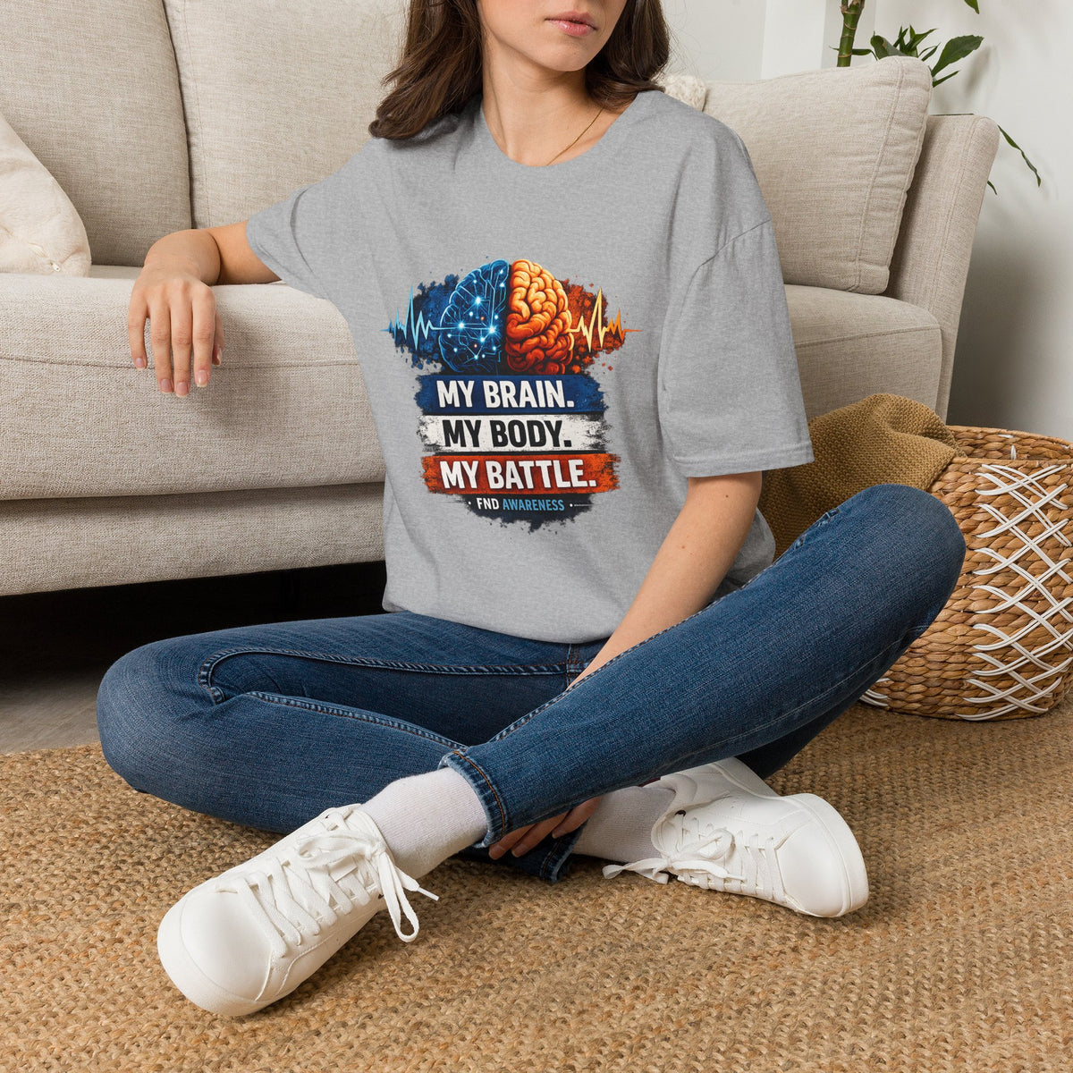 Brain Battle T-Shirt — “My Brain. My Body. My Battle.” Mental Health Awareness Tee
