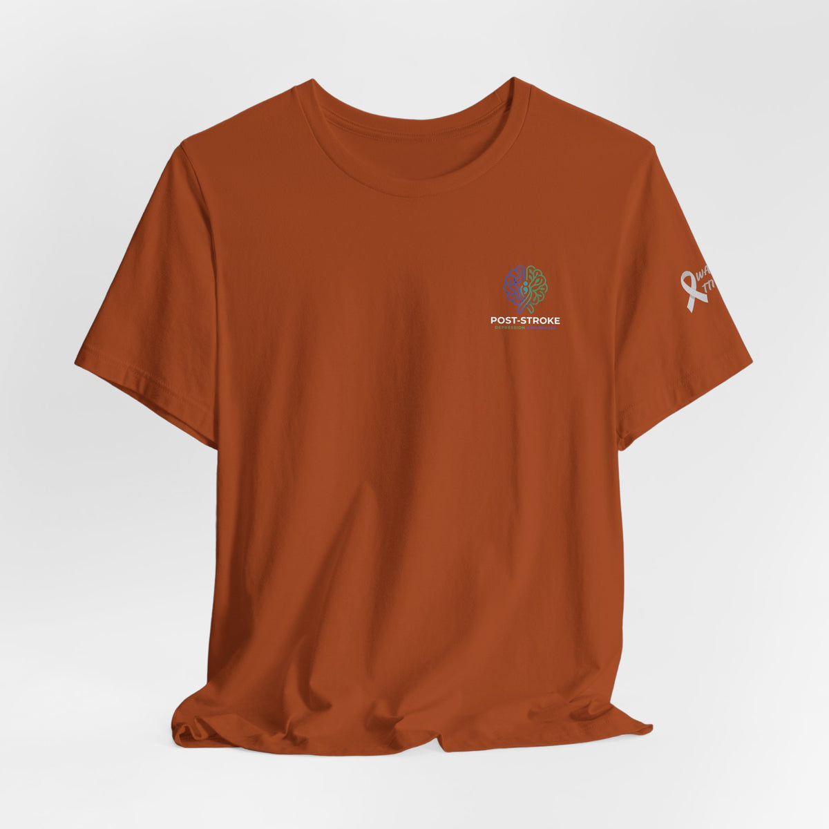 Rebuilding The Network Tee | Post-Stroke Depression & Neuroplasticity Heavyweight T-Shirt