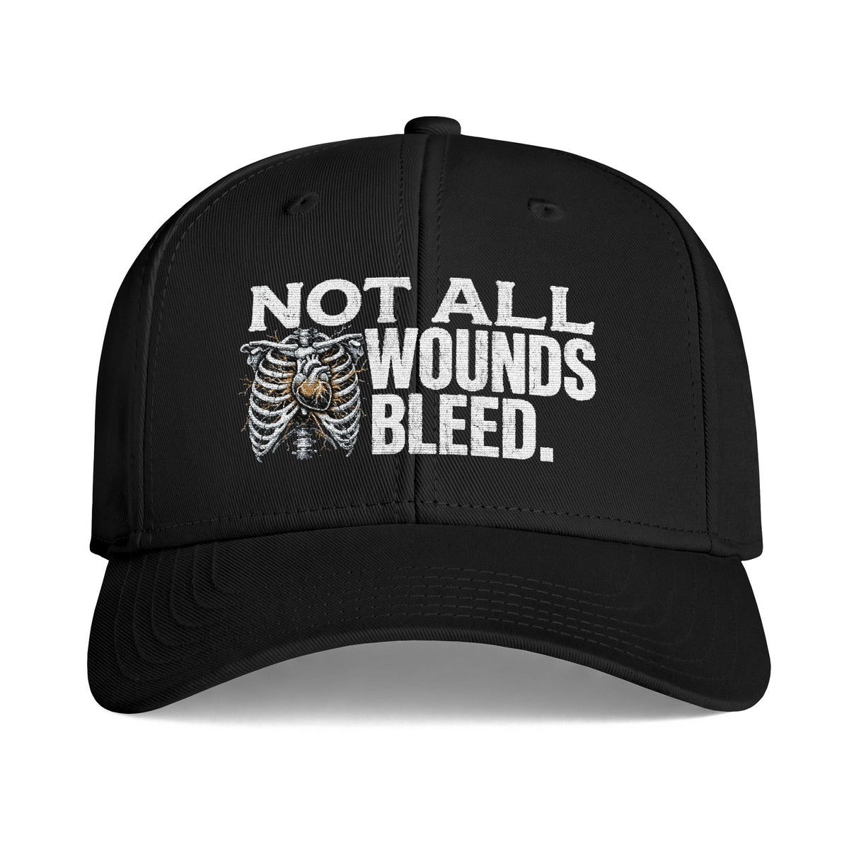 "Not All Wounds Bleed" Ribcage Mental Health Awareness Cap