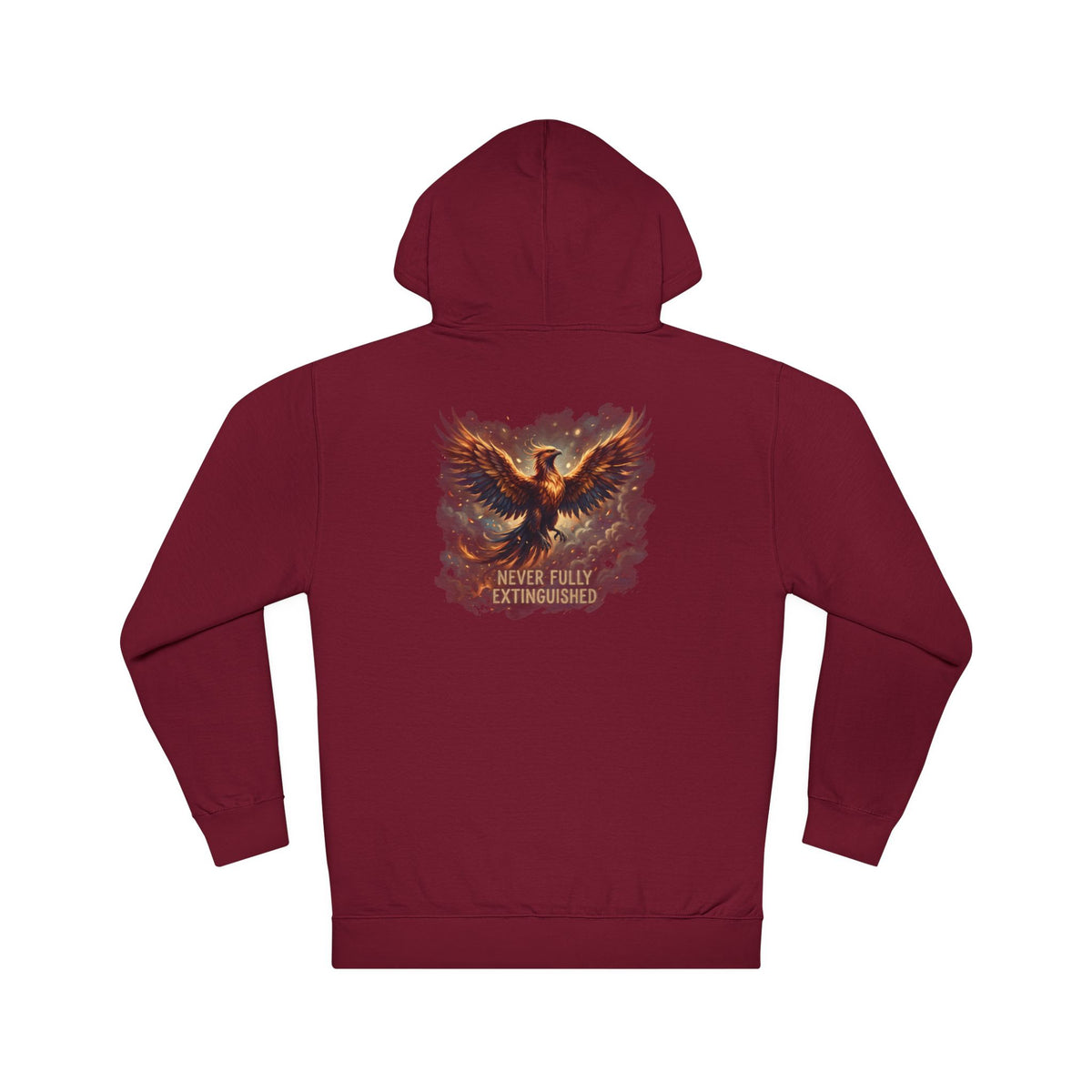 Phoenix Rising Never Full Extinguished Inspirational Mental Health Hoodie