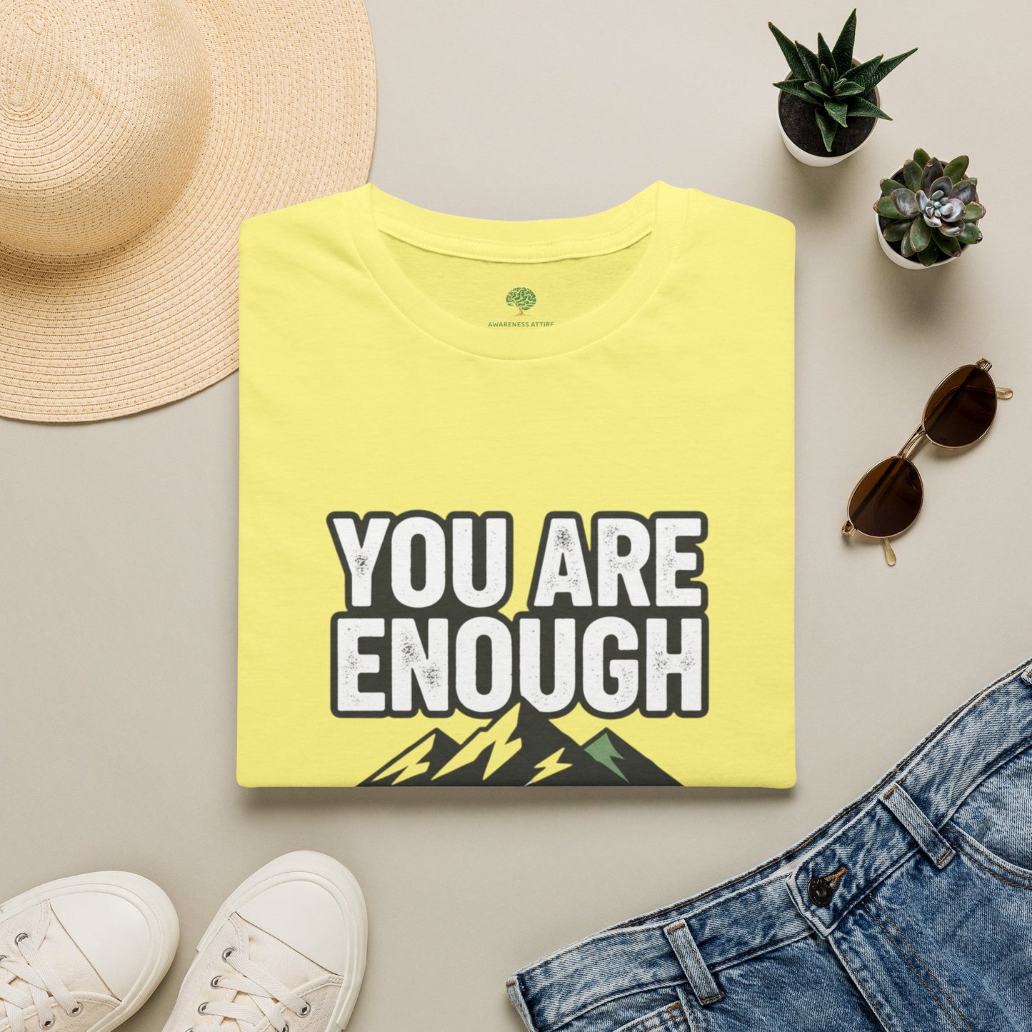 You Are Enough Tee — Motivational Mountain T-Shirt (“Prove Them Wrong”)