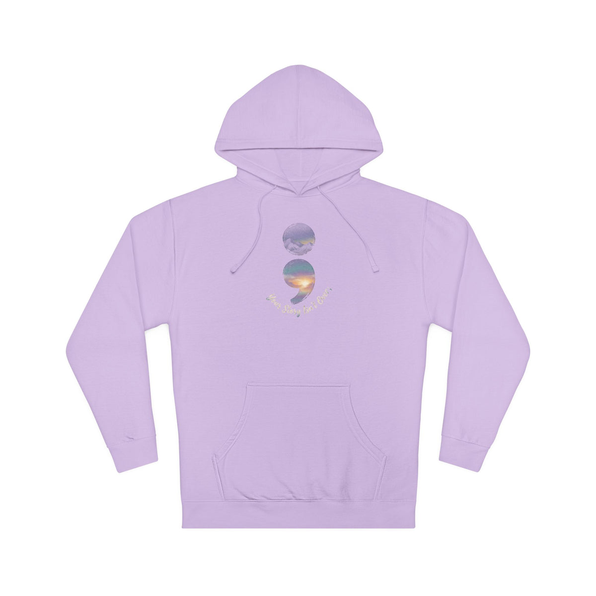 Your Story Isn’t Over Yet Semicolon Graphic Hoodie | Suicide Awareness & Mental Health Hoodie
