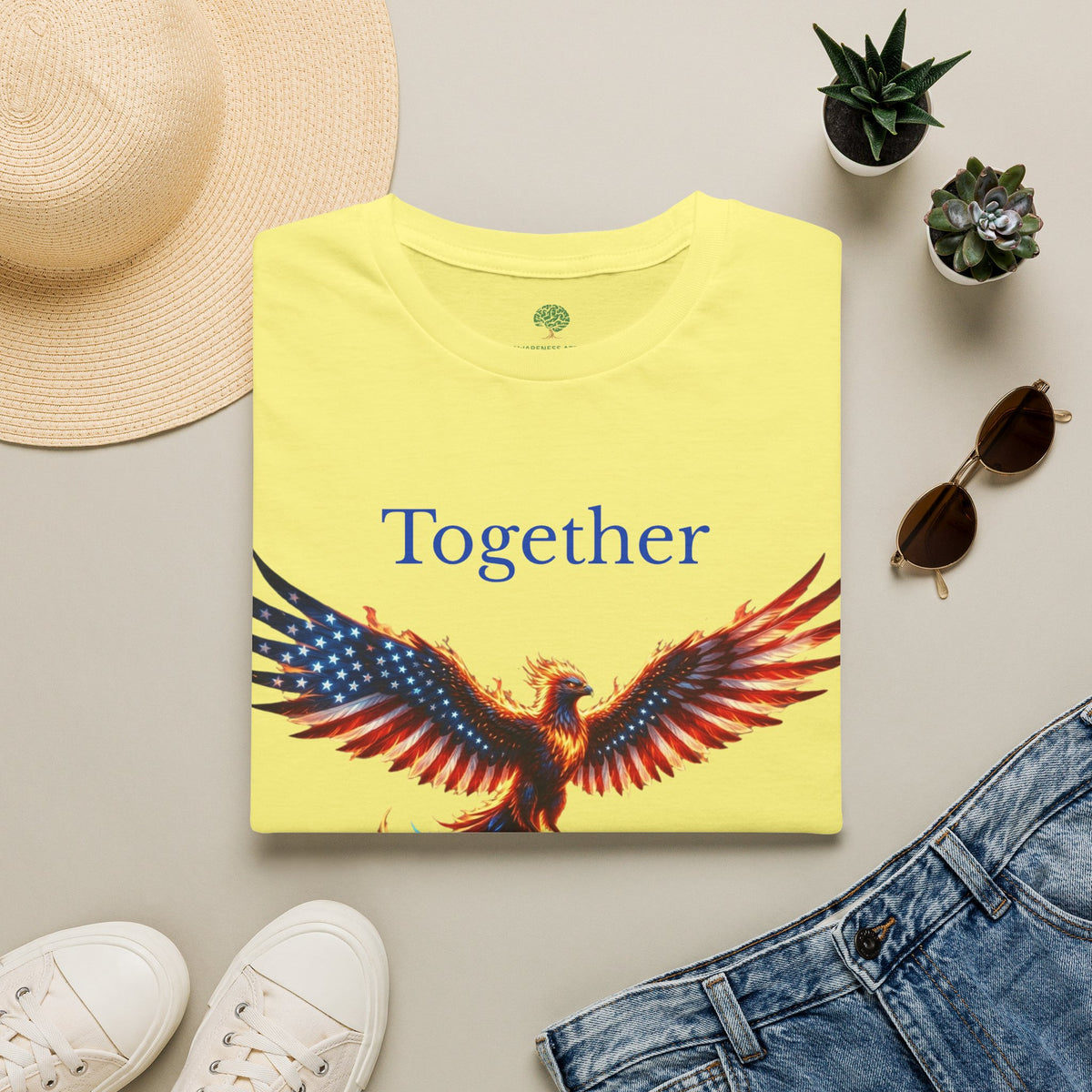 Together We Will Rise Graphic Tee | Phoenix Mascot Shirt