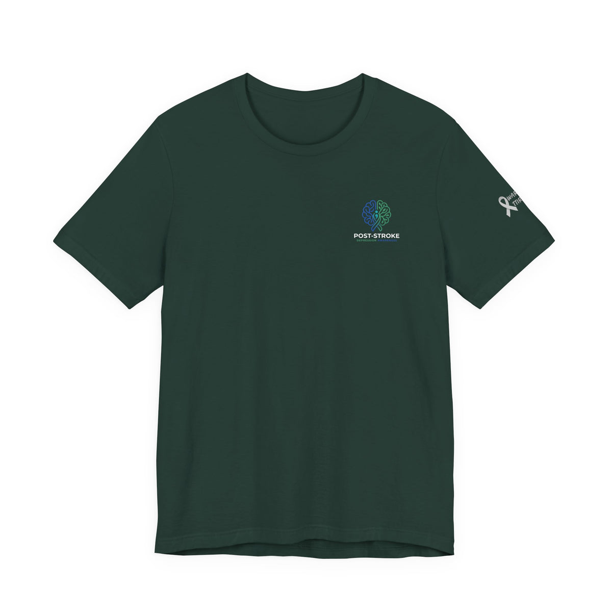 Rebuilding The Network Tee | Post-Stroke Depression & Neuroplasticity Heavyweight T-Shirt