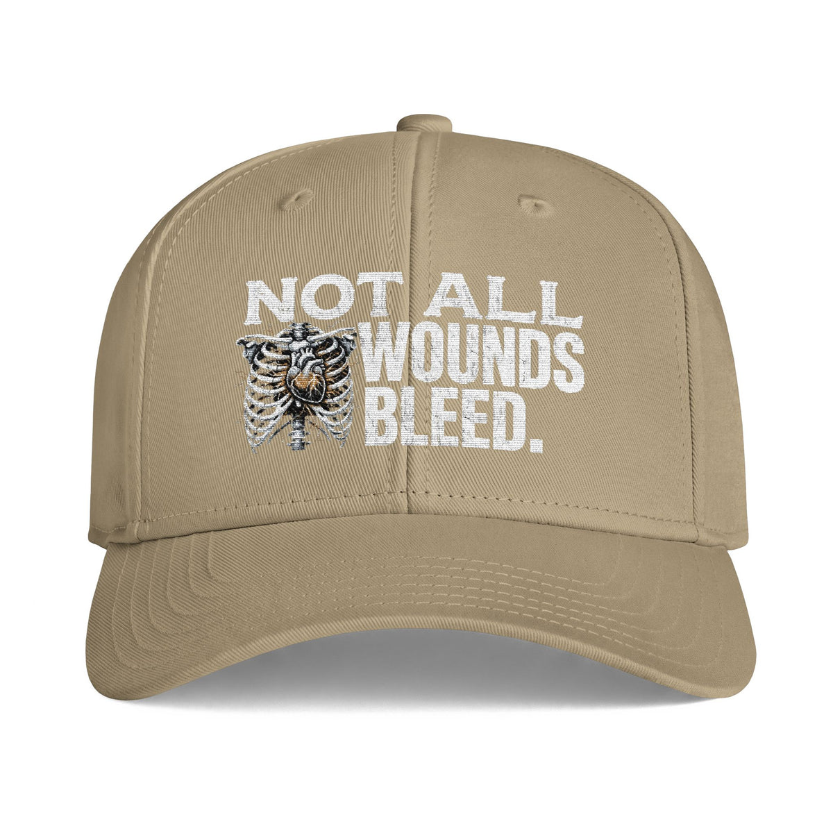 "Not All Wounds Bleed" Ribcage Mental Health Awareness Cap