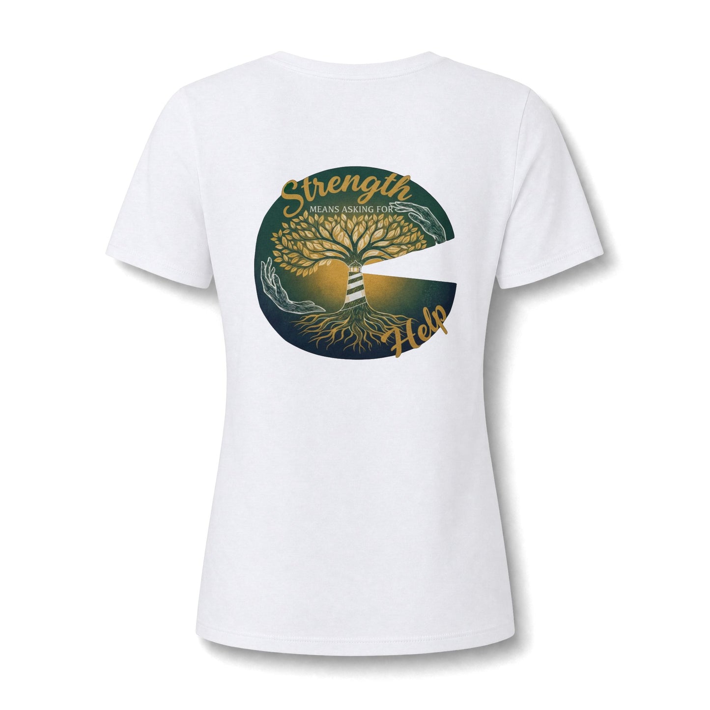 Strength Means Asking For Help V Neck