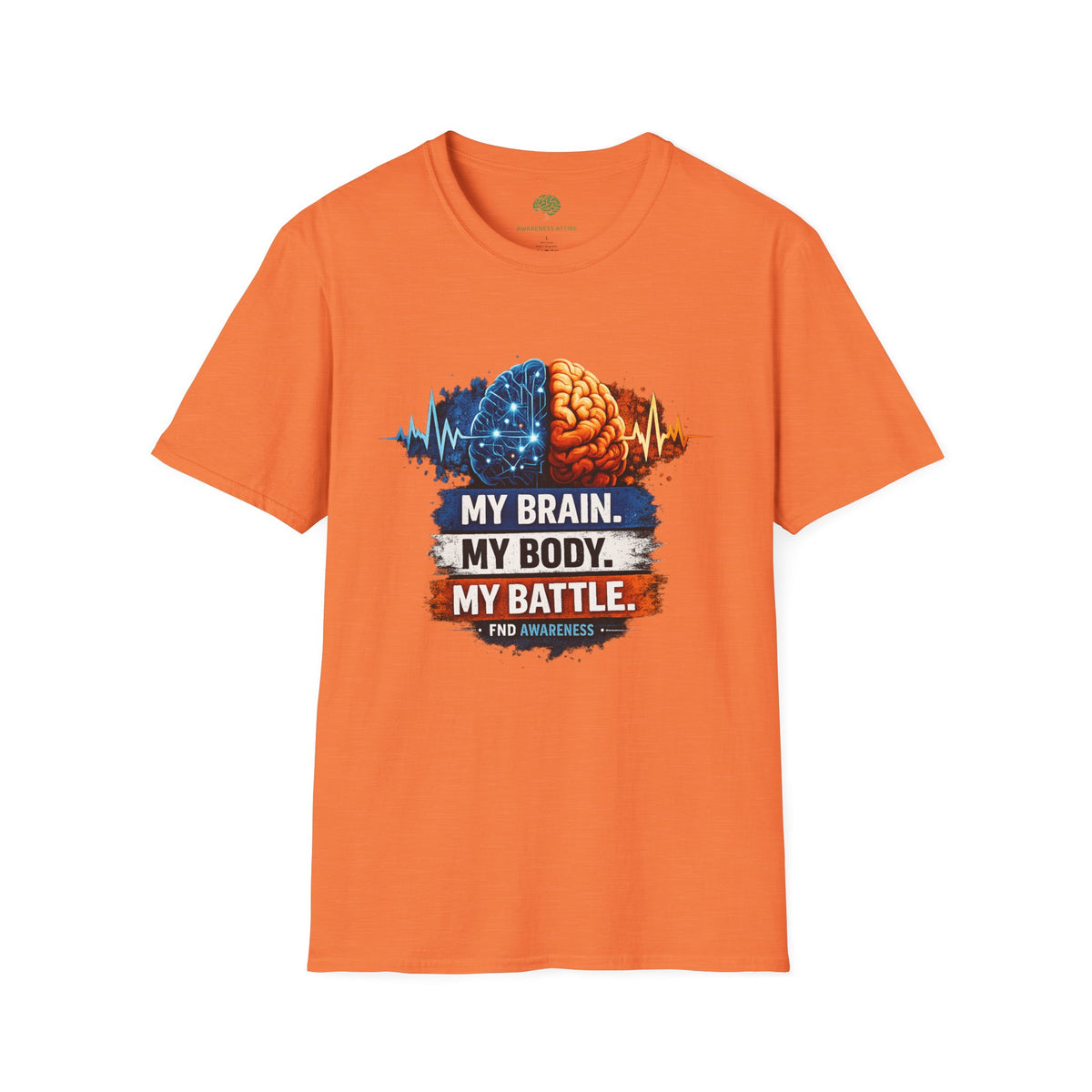 Brain Battle T-Shirt — “My Brain. My Body. My Battle.” Mental Health Awareness Tee