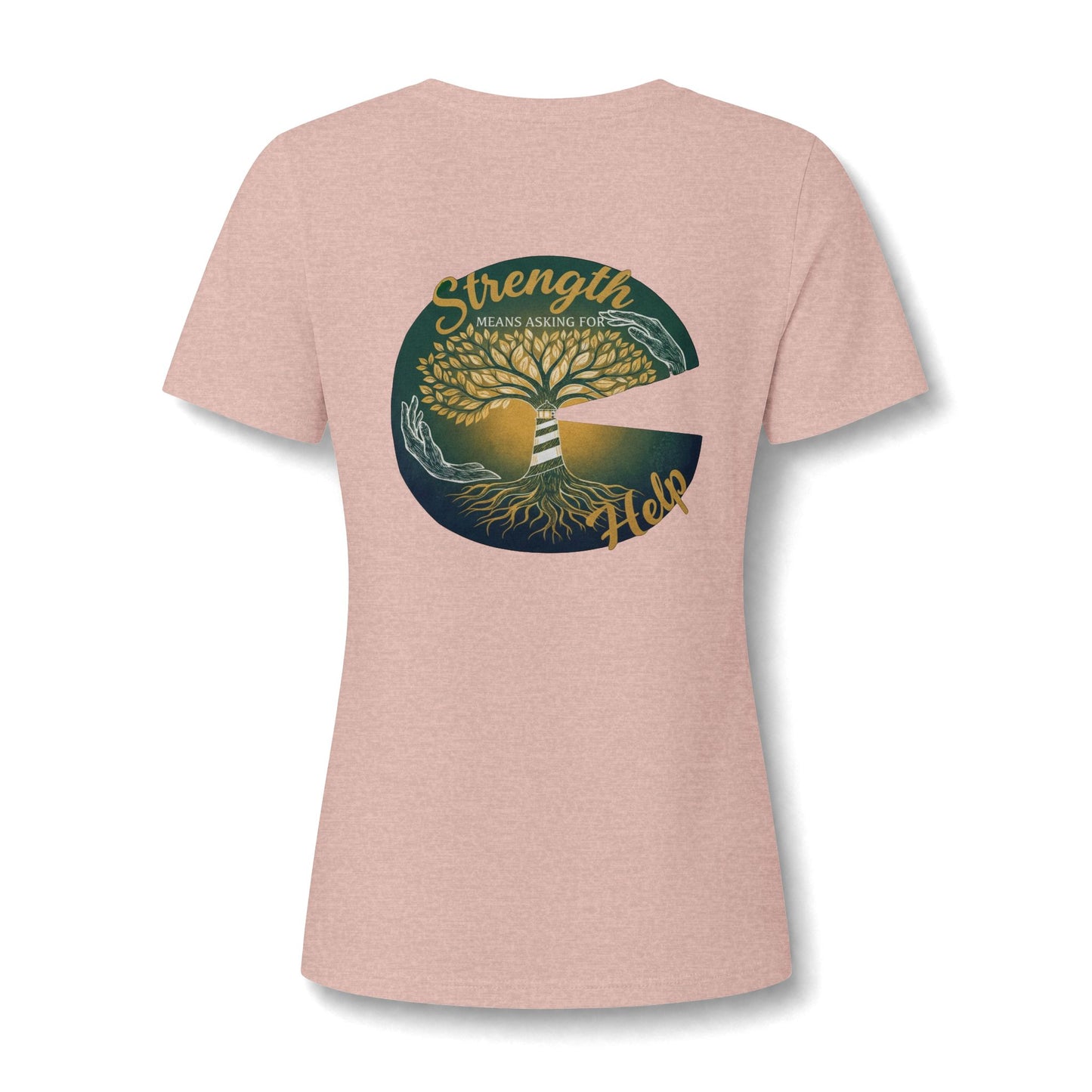 Strength Means Asking For Help V Neck
