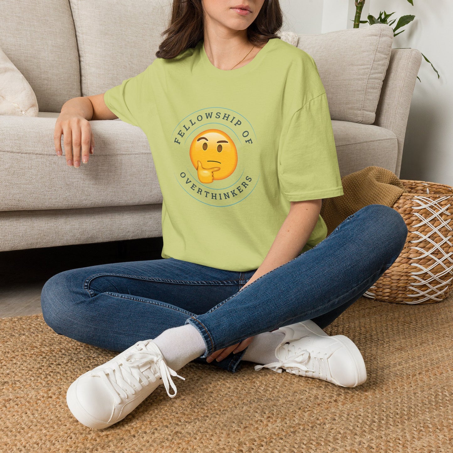 Funny Anxiety Graphic Tee - Fellowship of Overthinkers