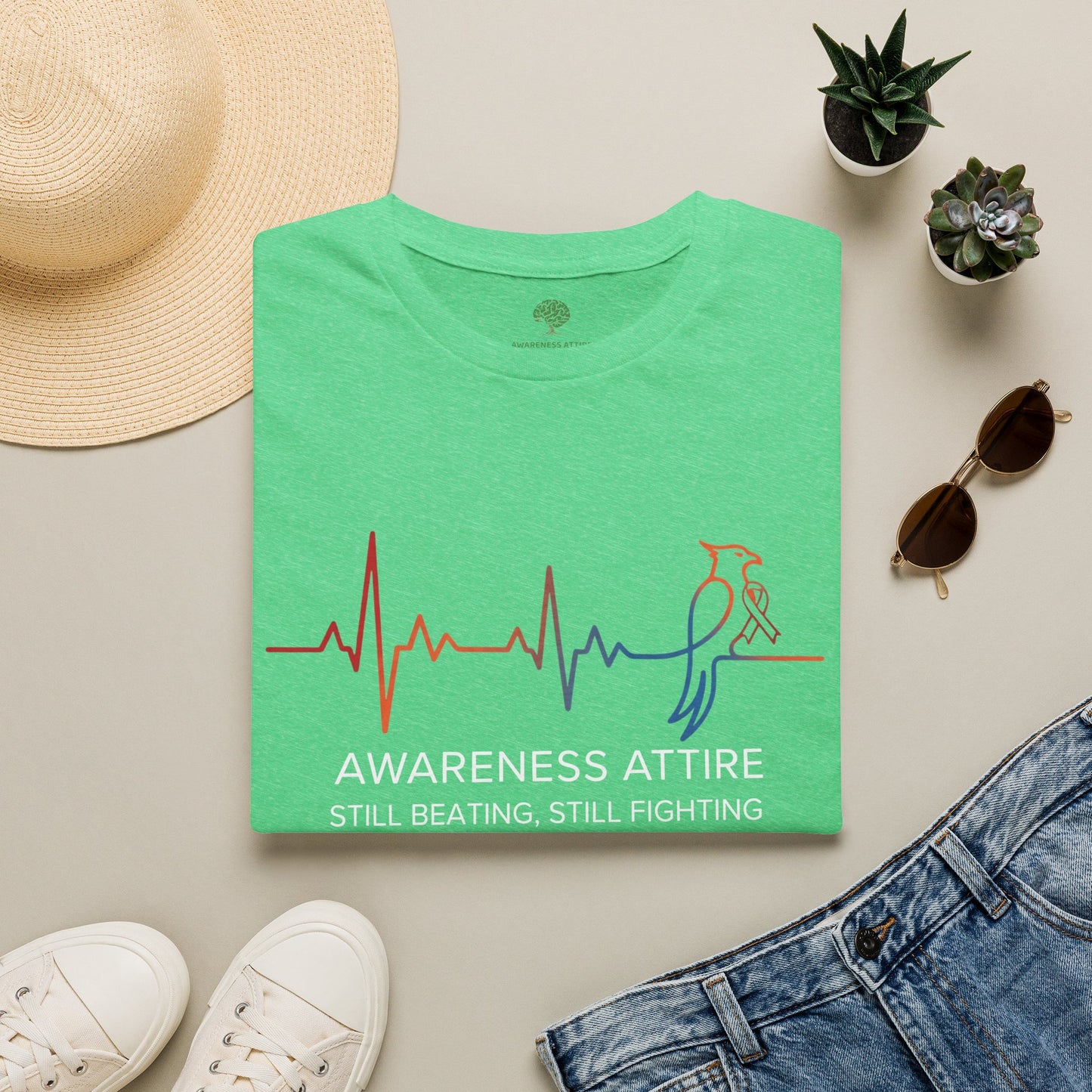 “Still Beating, Still Fighting” Heartbeat Awareness T-Shirt