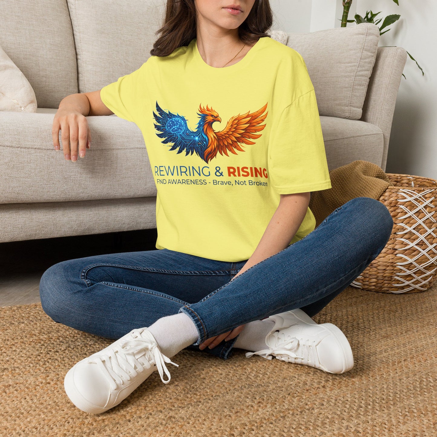 Rewiring & Rising FND Awareness Phoenix Tee