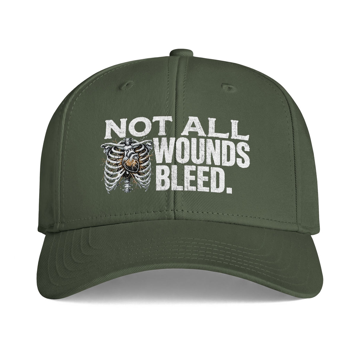 "Not All Wounds Bleed" Ribcage Mental Health Awareness Cap