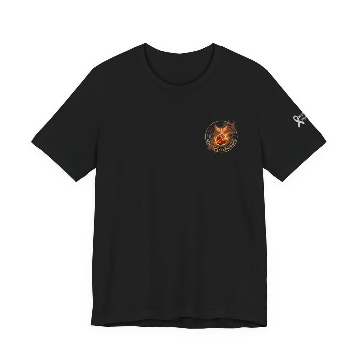 Never Fully Extinguished Phoenix Mental Health Graphic Tee