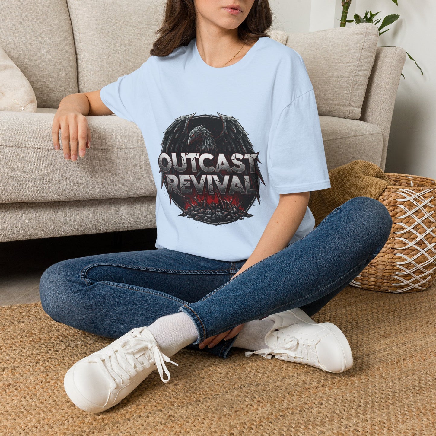 Outcast Revival Band Tee — Gothic Rock Concert Shirt