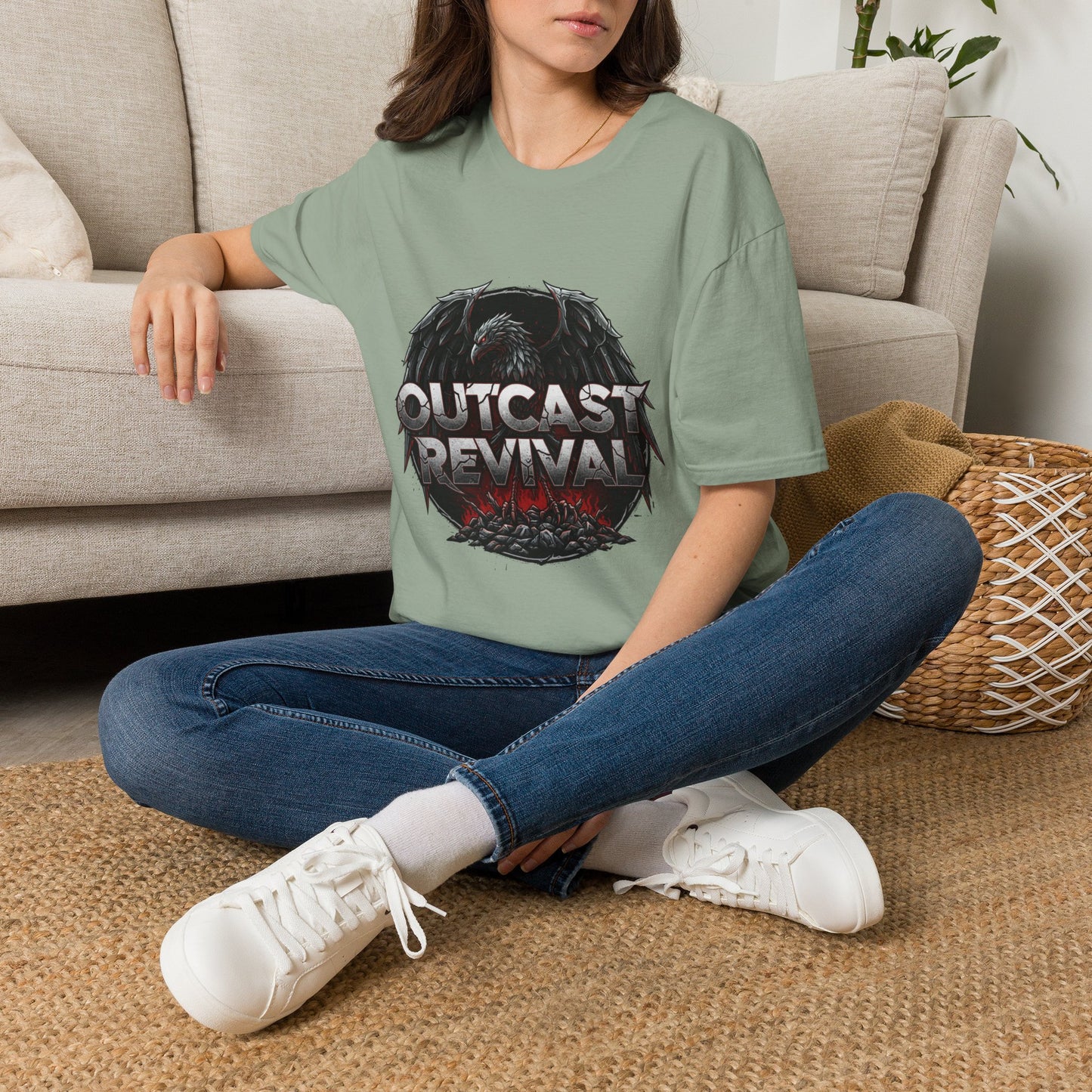 Outcast Revival Band Tee — Gothic Rock Concert Shirt