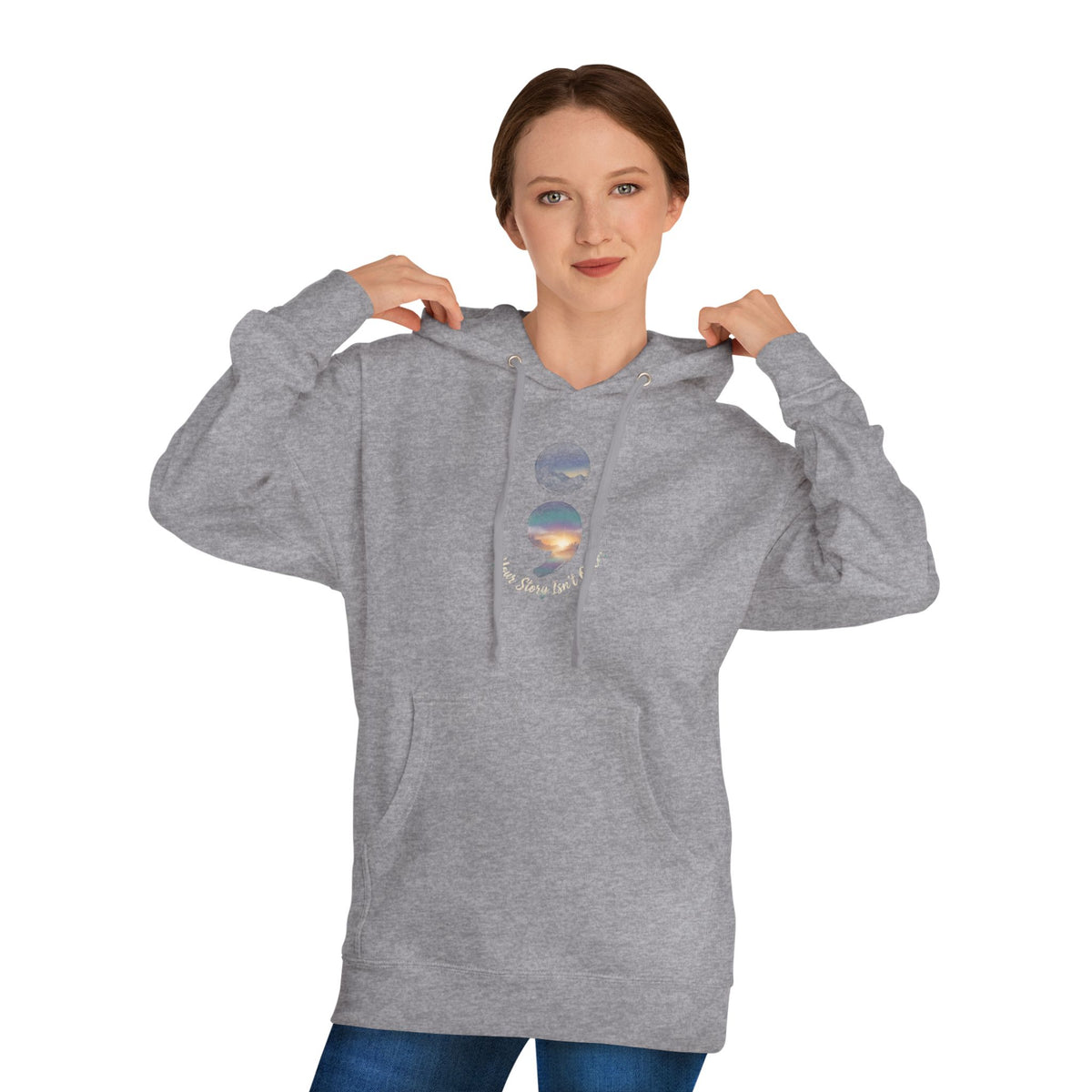 Your Story Isn’t Over Yet Semicolon Graphic Hoodie | Suicide Awareness & Mental Health Hoodie