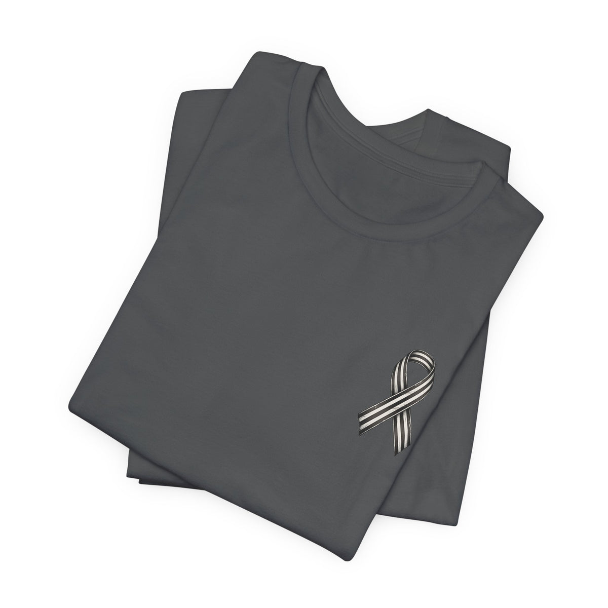 Re-Calibrating Ribbon Tee — Awareness Support Short Sleeve Shirt