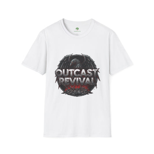 Shirt featuring the logo for the band Outcast Revival