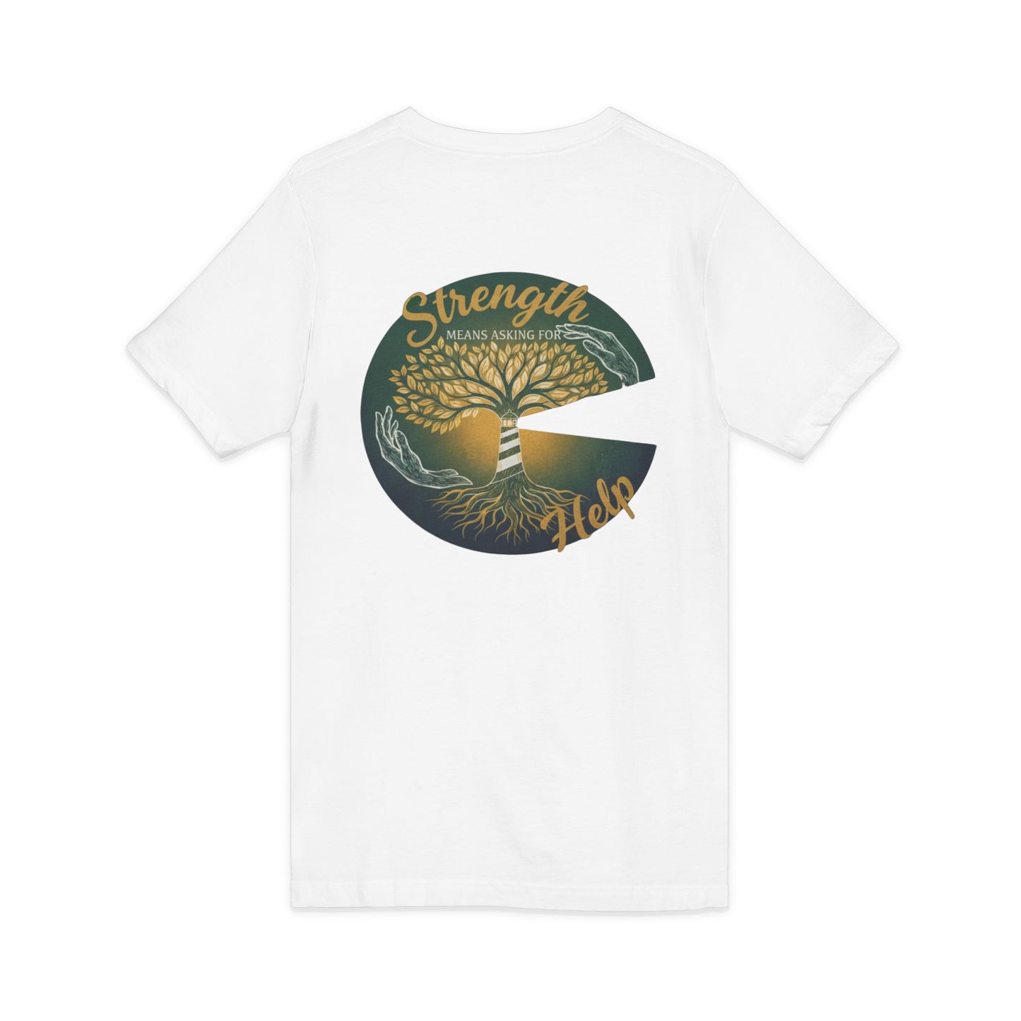Strength Means Asking For Help V Neck