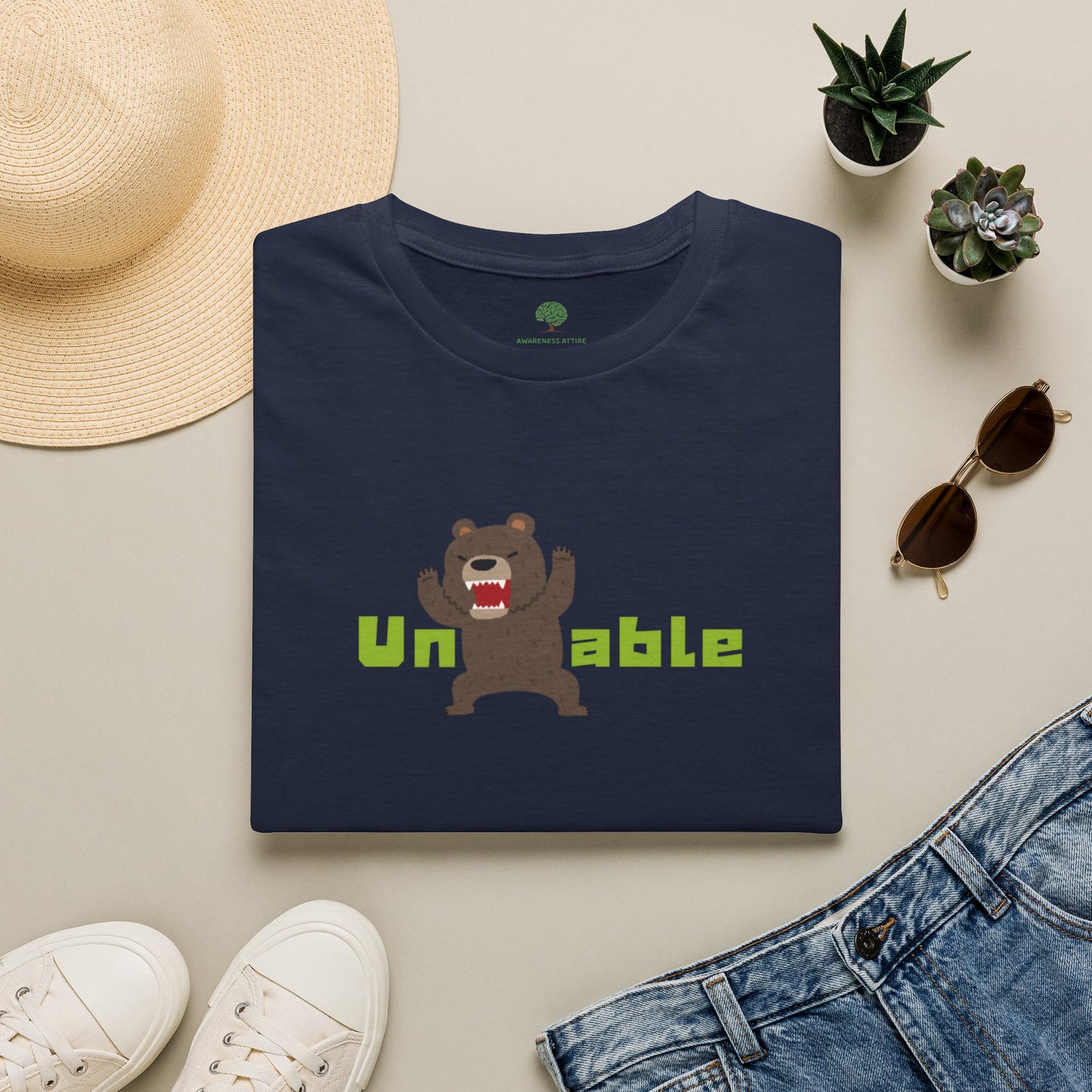 Unberable Graphic Tee | Sarcastic Cartoon Bear