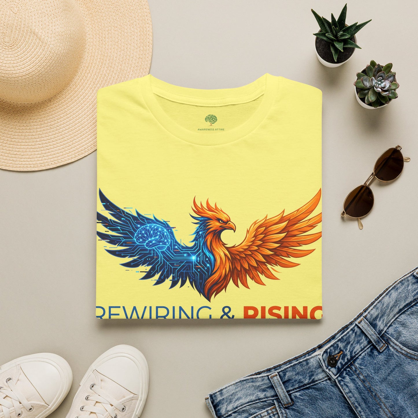 Rewiring & Rising FND Awareness Phoenix Tee