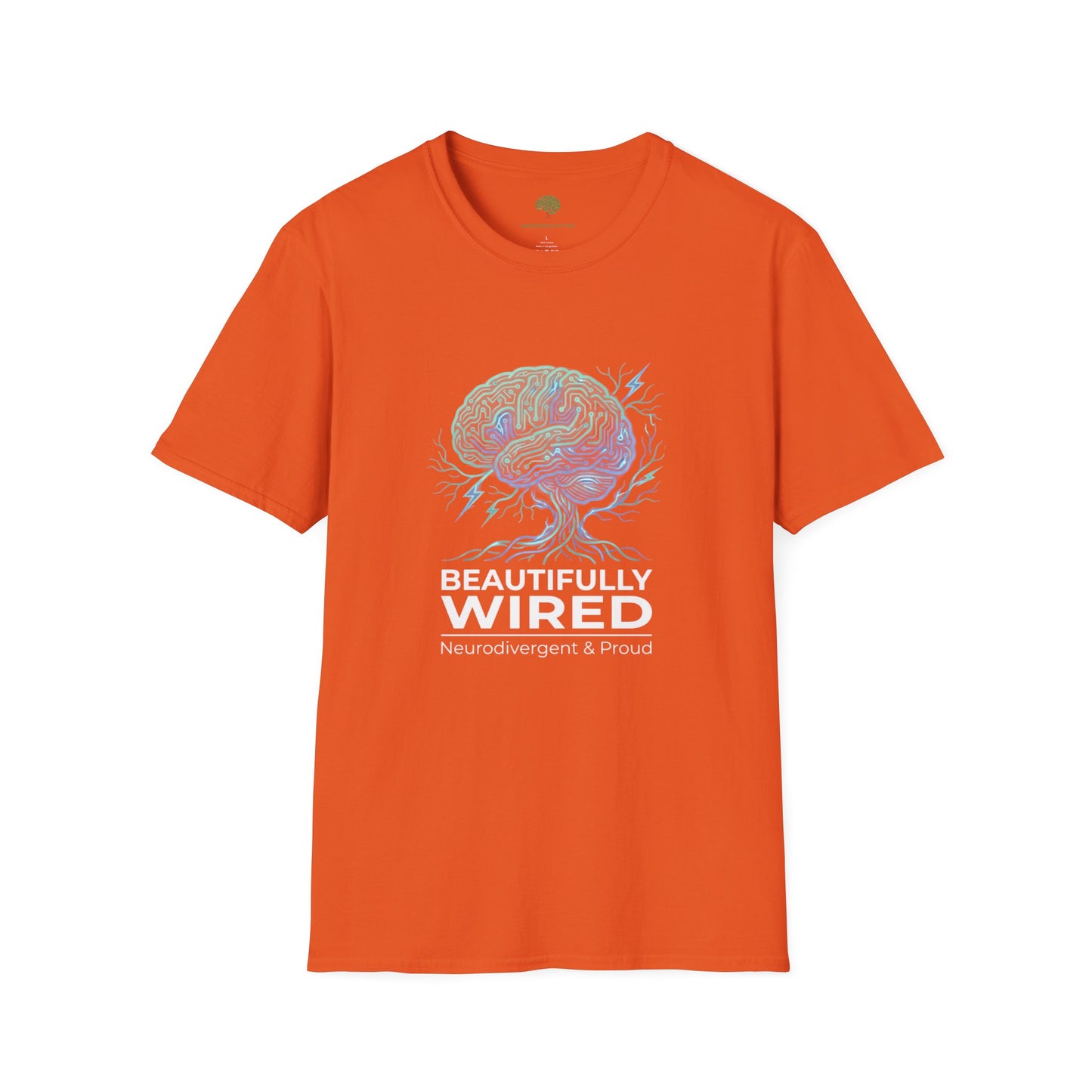 Beautifully Wired Brain T-Shirt — Neurodivergent Pride Tee