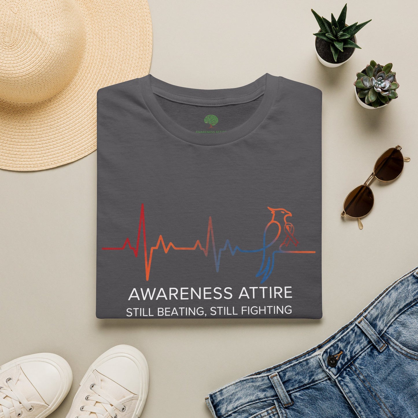 “Still Beating, Still Fighting” Heartbeat Awareness T-Shirt