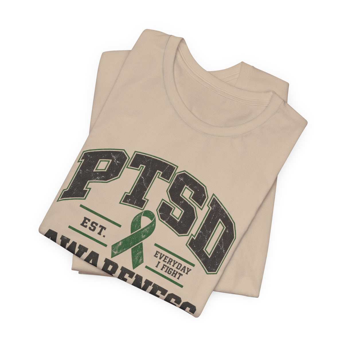PTSD Awareness Athletic Department Green Ribbon Tee