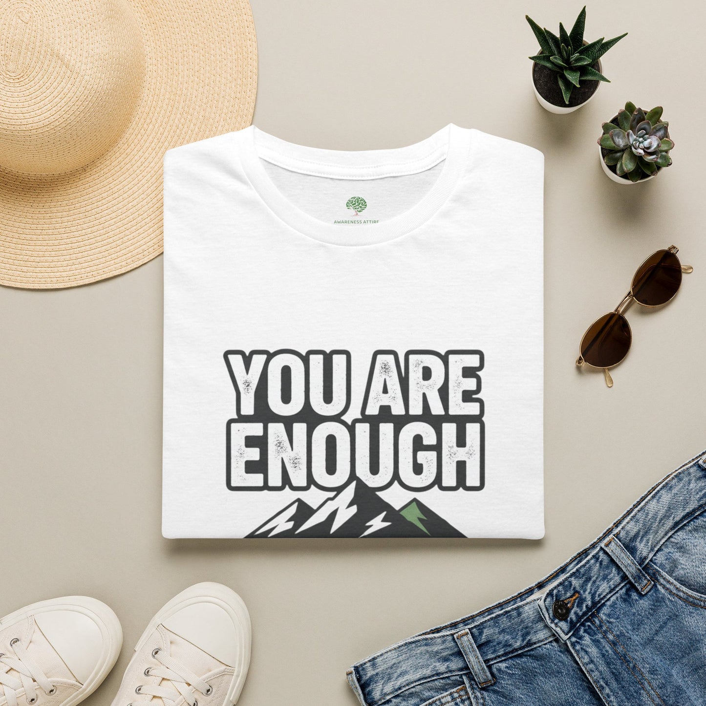 You Are Enough Tee — Motivational Mountain T-Shirt (“Prove Them Wrong”)