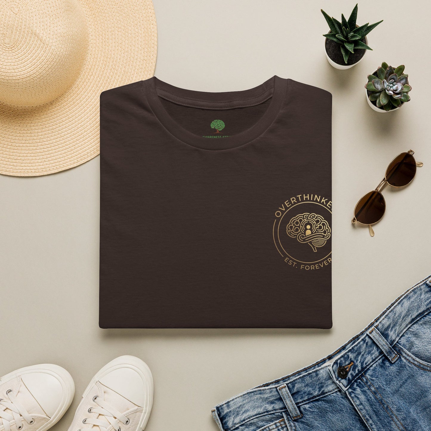 Fellowship of Overthinkers shirt featuring the phrase United By Analysis, paralysis & Endless Questions