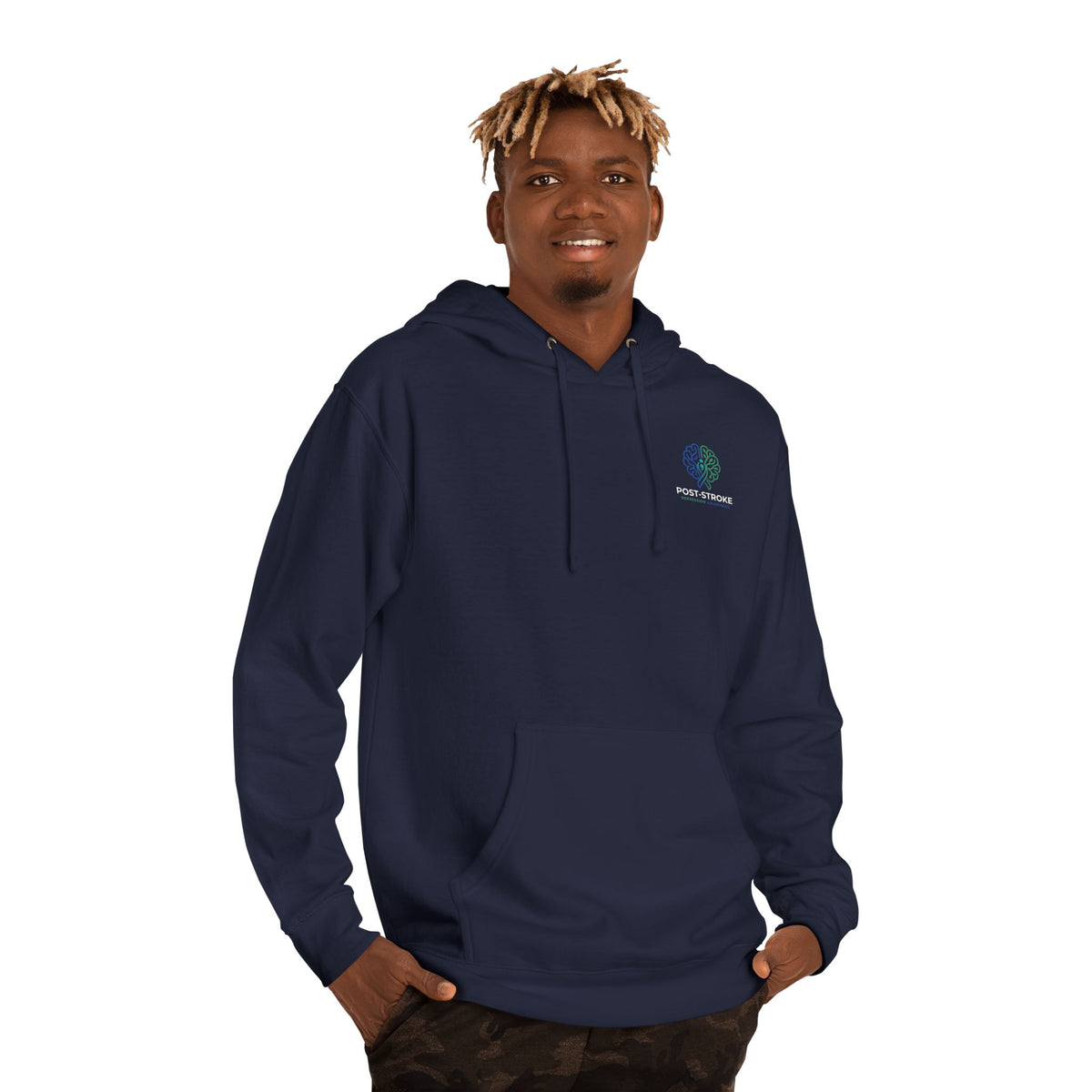 Rebuilding The Network Hoodie | Post-Stroke Depression & Neuroplasticity Heavyweight Hoodie