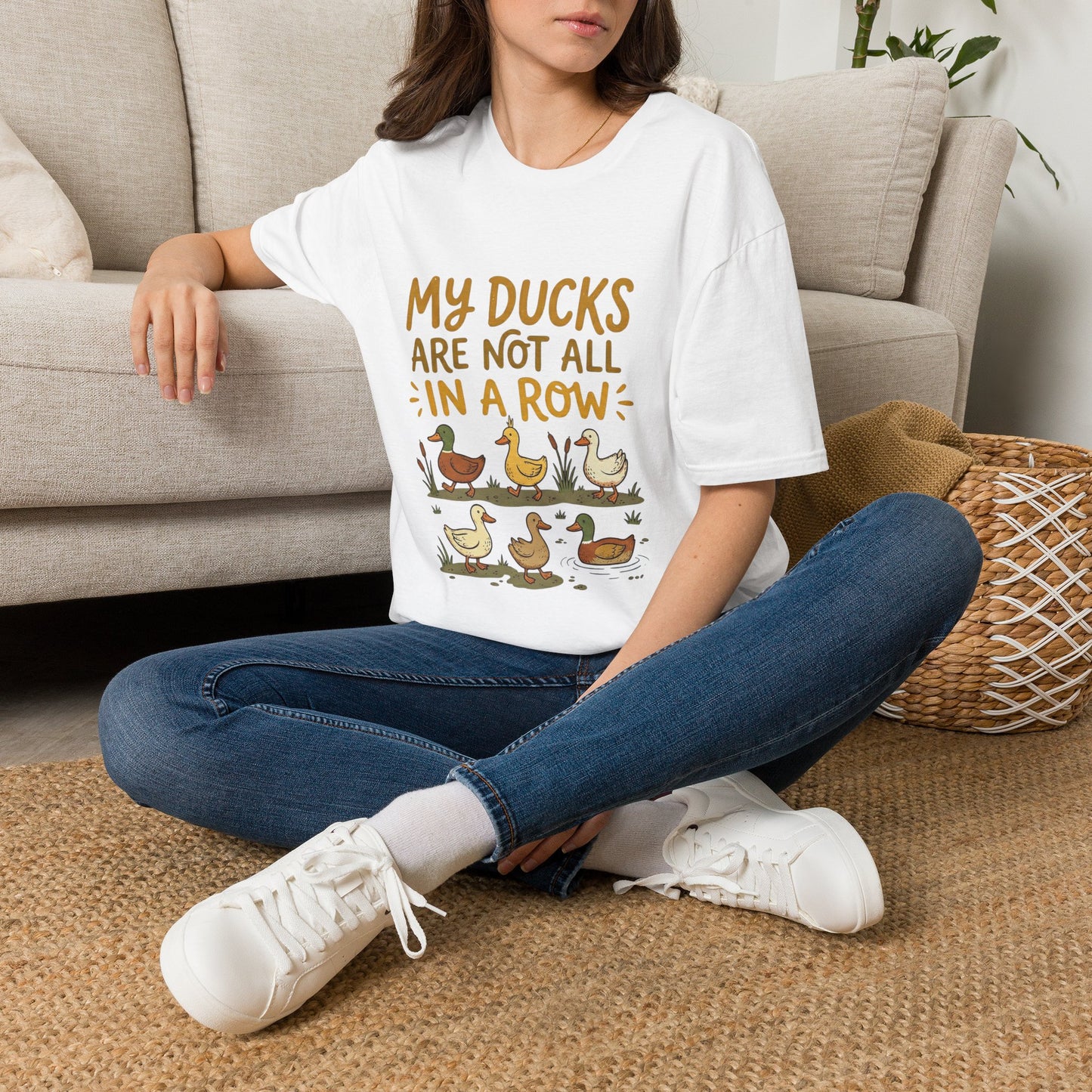 “My Ducks Are Not All In A Row” Cute Duck Graphic Tee