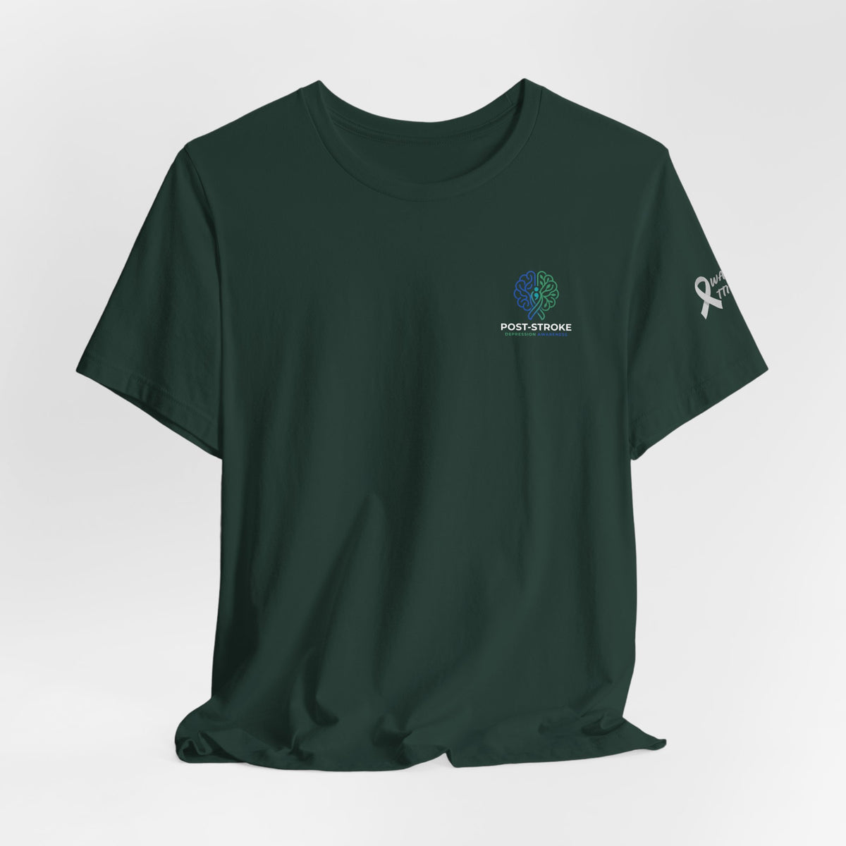 Rebuilding The Network Tee | Post-Stroke Depression & Neuroplasticity Heavyweight T-Shirt