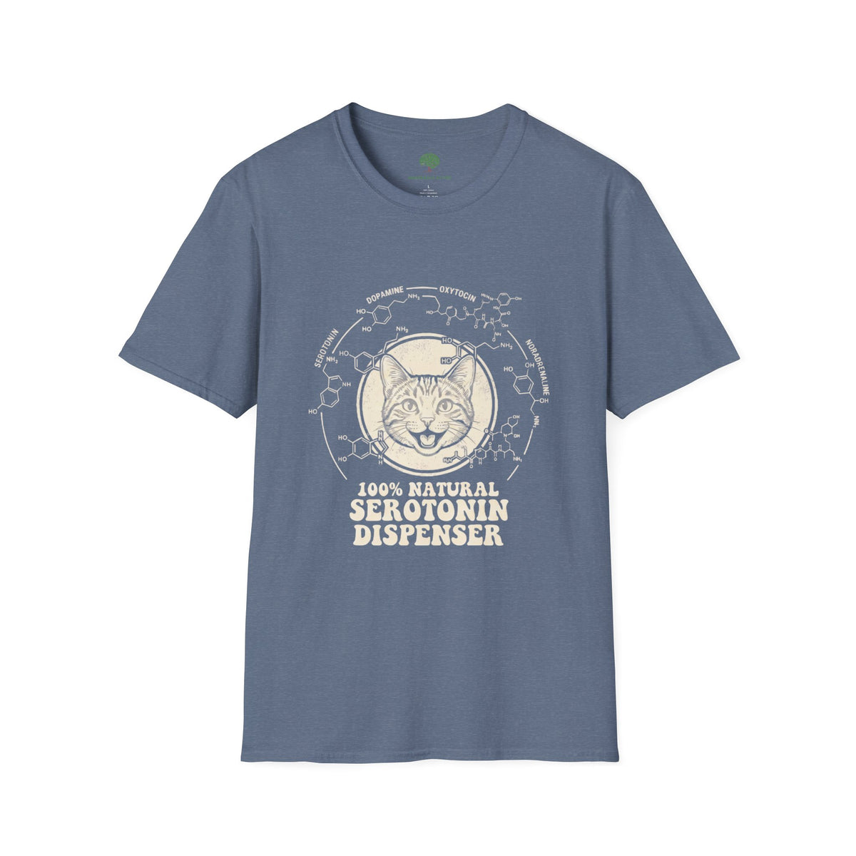 Cat 100% Natural Serotonin Dispenser / Mental Health Awareness Tee