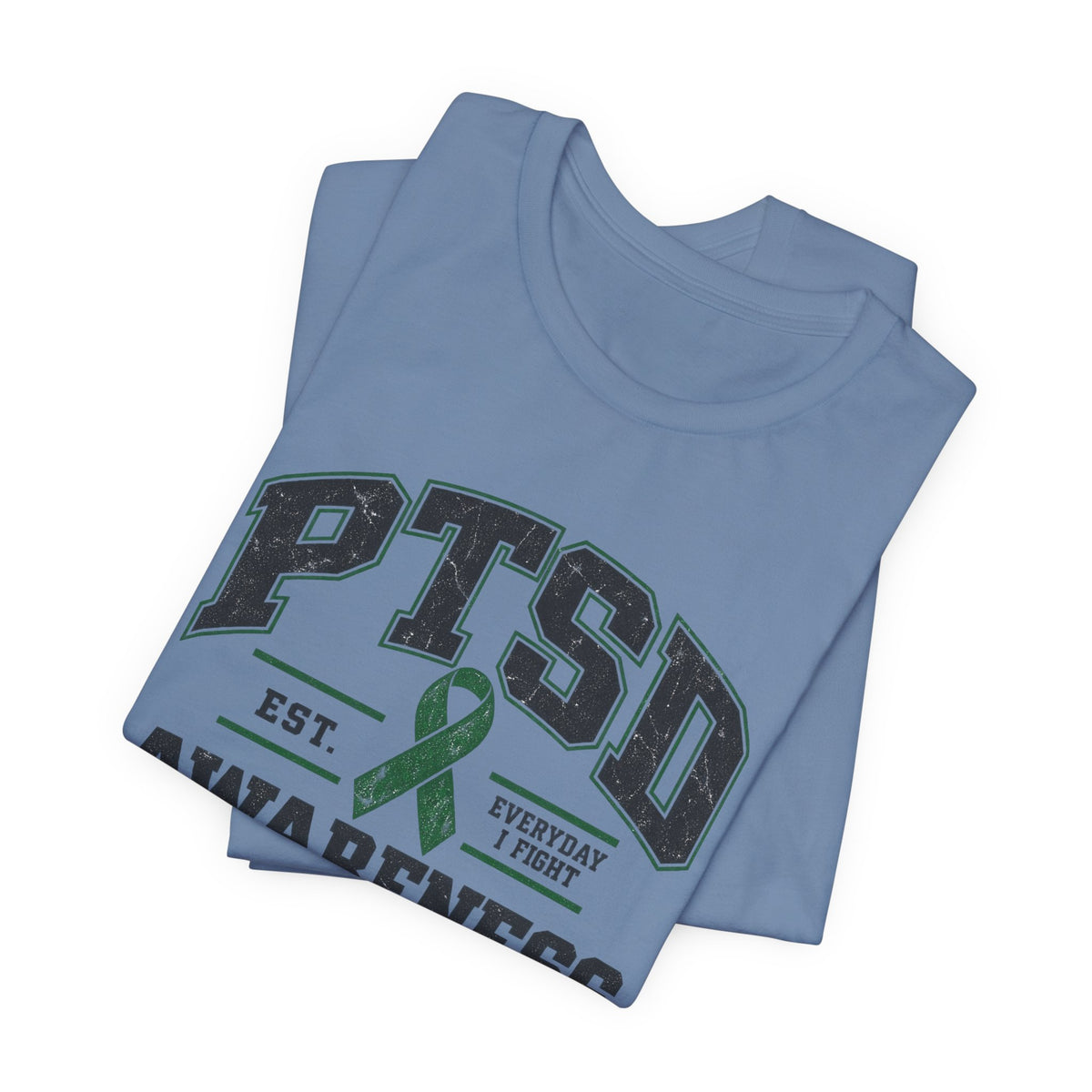PTSD Awareness Athletic Department Green Ribbon Tee